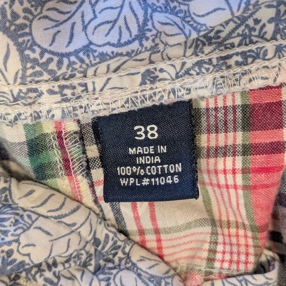 Charleston Threads Patchwork Plaid Shorts Mens 38 Multicolor‎ Madras